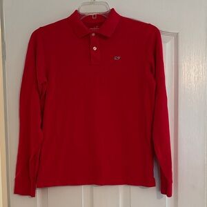 Vineyard Vines Kids L Bright Red Polo Shirt
